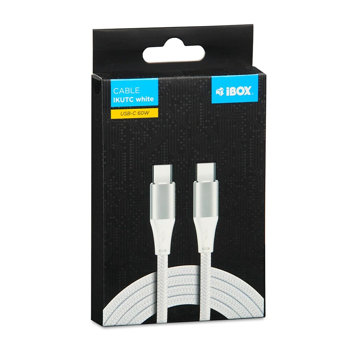 Кабел USB C Ibox IKUTC1W Бял 1 m
